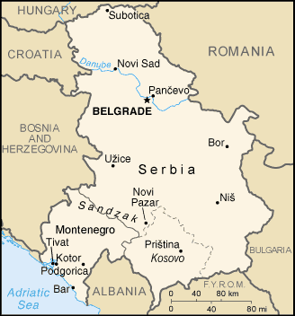 Map of Yugoslavia